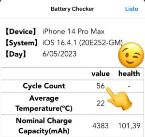Calcular la salud de la batería de tu Iphone